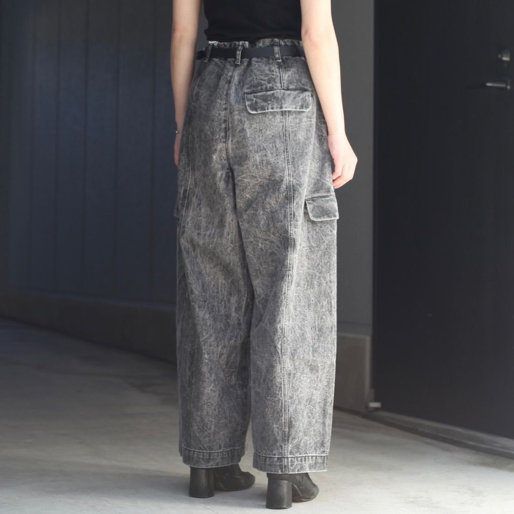 【残り一点】ピグメントプリントデニムカーゴパンツ