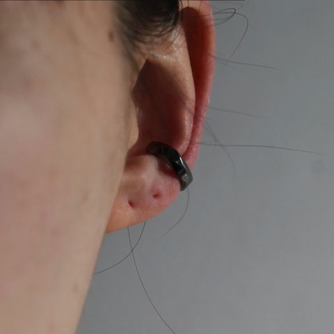 【残り一点】Crockery Ring Ear Cuff(BLACK)