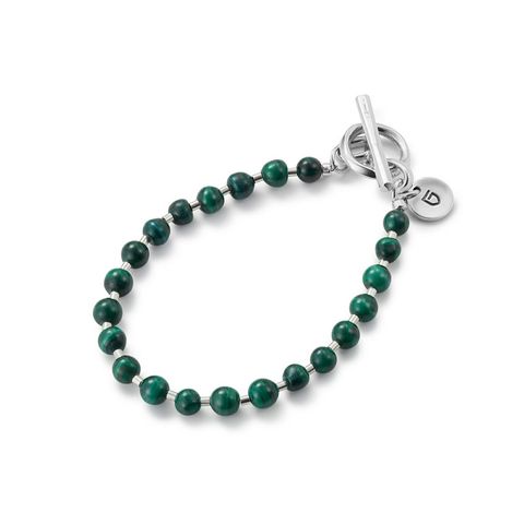 【お取り寄せ注文可能】Stone Ball Chain Bracelet(GREEN)