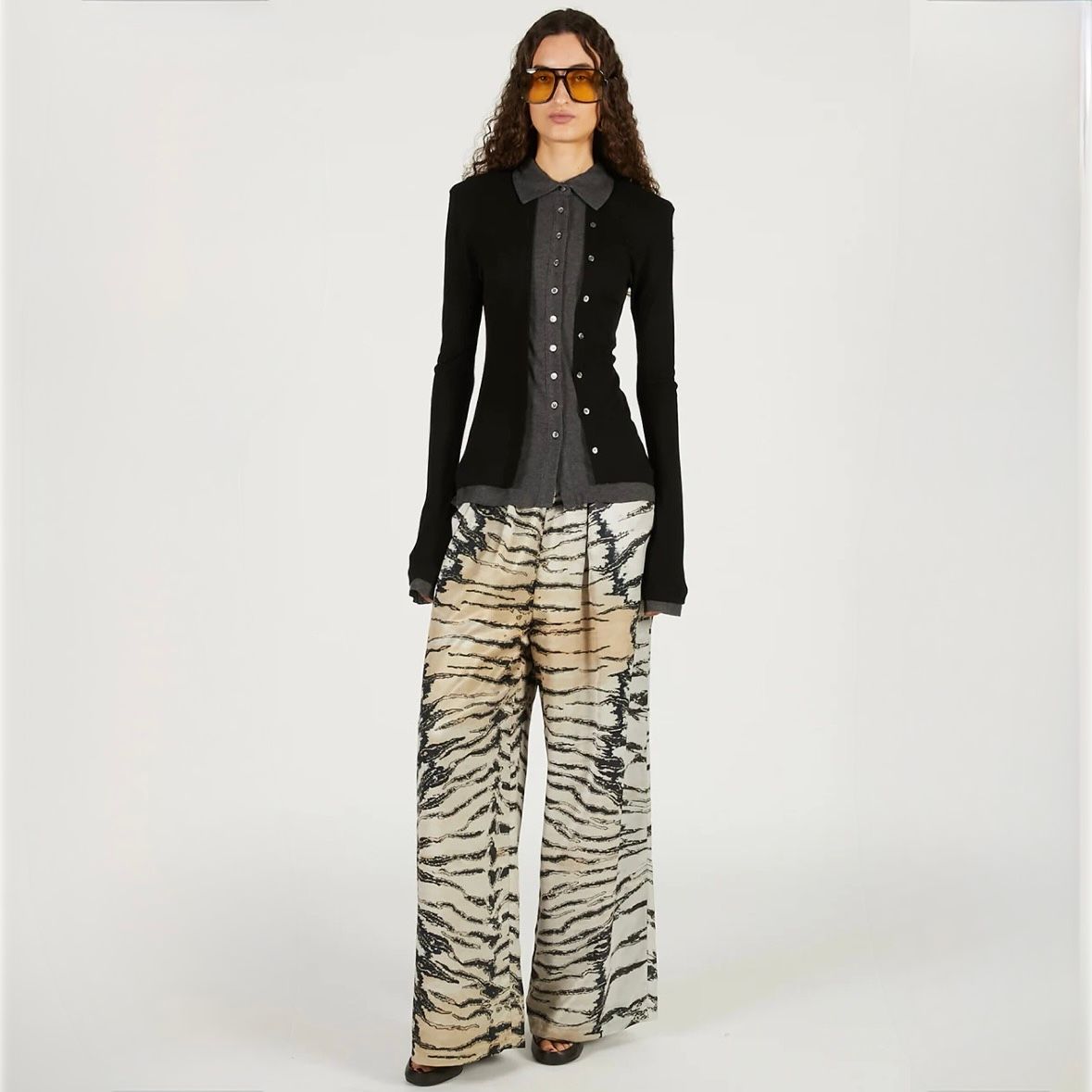 【残り一点】ダブルフロントジャージーシャツ