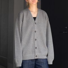 【再販売通知受付可能】Moss Stitch V/N Cardigan