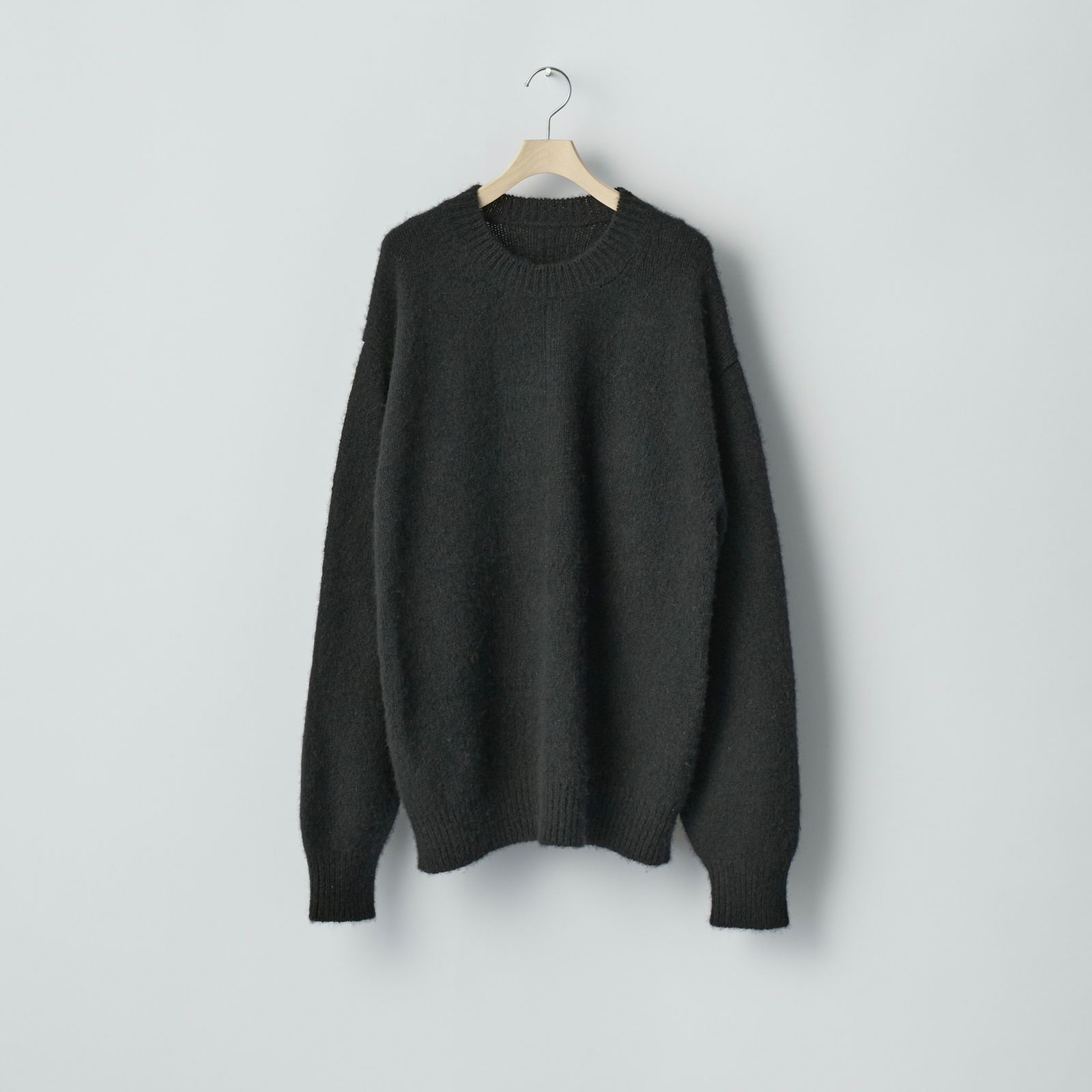 【残り一点】Cashmere/Sable Tweed Knit Crew Neck LS