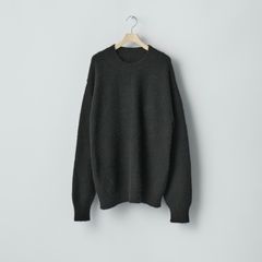 【残り一点】Cashmere/Sable Tweed Knit Crew Neck LS