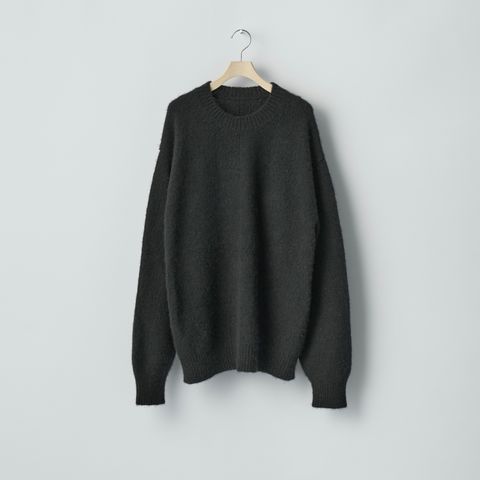 【残り一点】Cashmere/Sable Tweed Knit Crew Neck LS