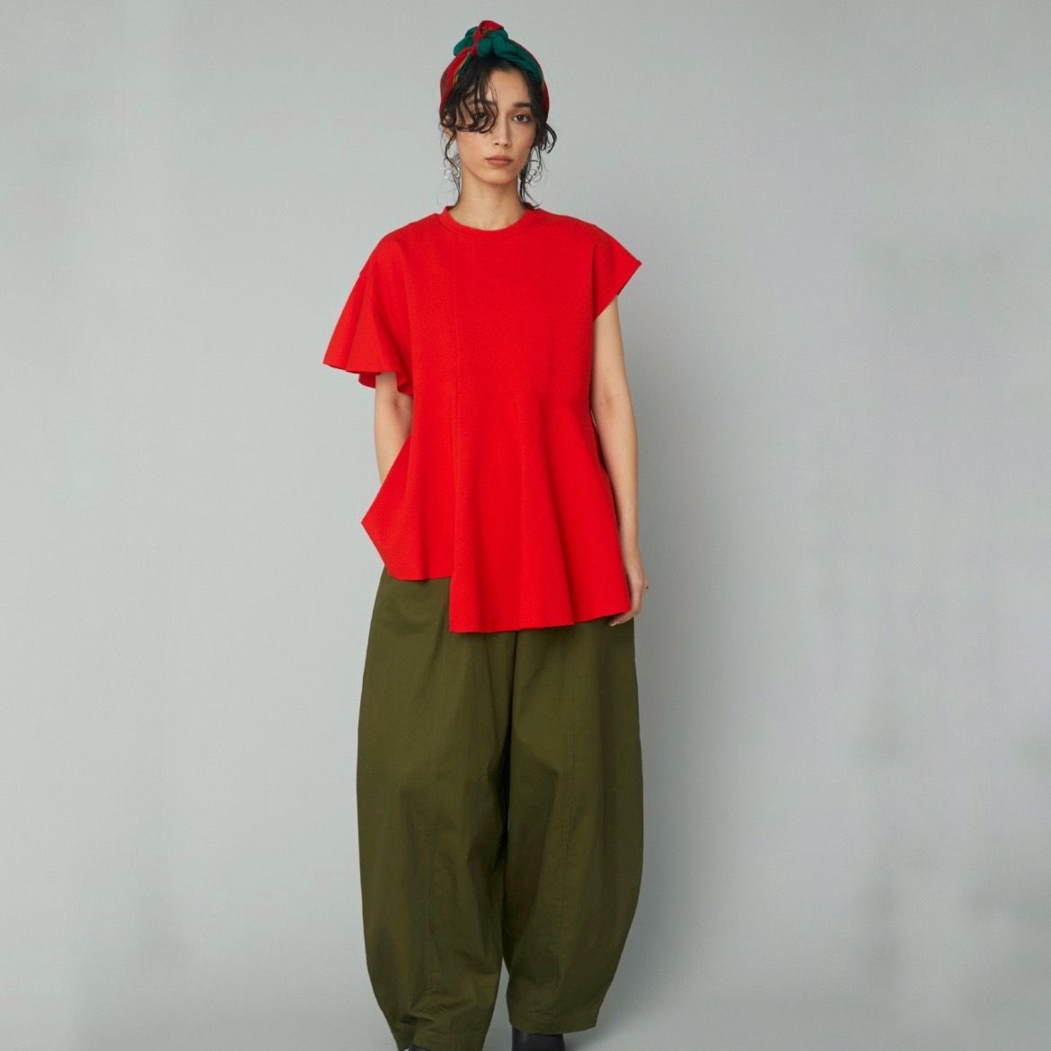【残り一点】Cropped Ponte Tops