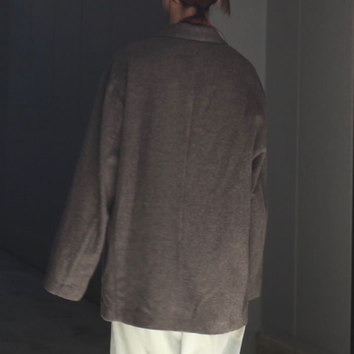 【残り一点】Wool/Cashmere Fleece Single Breasted Jacket