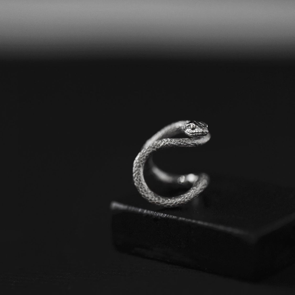 【残りわずか】蛇イヤーカフ(SILVER)