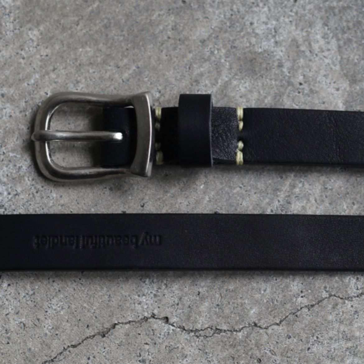 【残り一点】レザーロングベルト_S(GOURD)