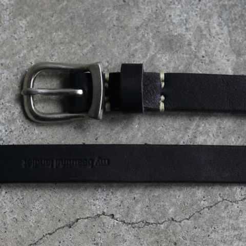 【残り一点】レザーロングベルト_S(GOURD)