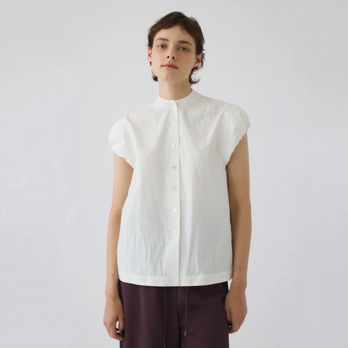 【残り一点】Bottle Neck Volume Blouse