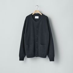 【残りわずか】Extra Fine Wool Knit Crew Neck Cardigan