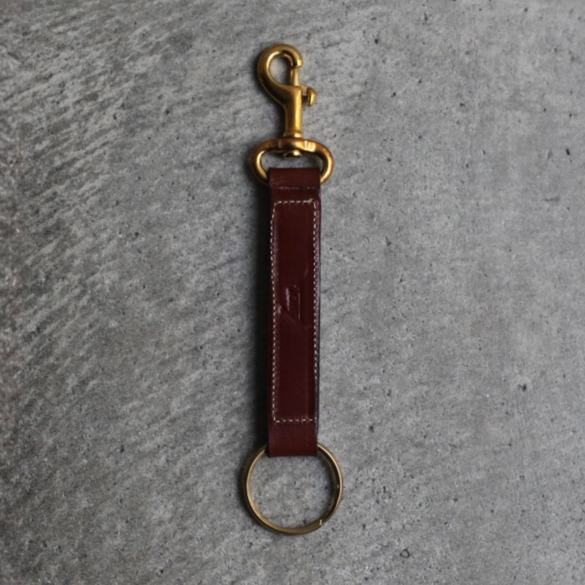 【残りわずか】Brass Bolt Snap Key Fobs(OAKBARK)