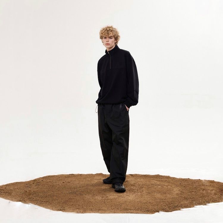 【残り一点】Bio Washed Easy Half Zip Sweat Shirts