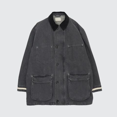 【残り一点】Vintaged Denim Coverall Half Coat