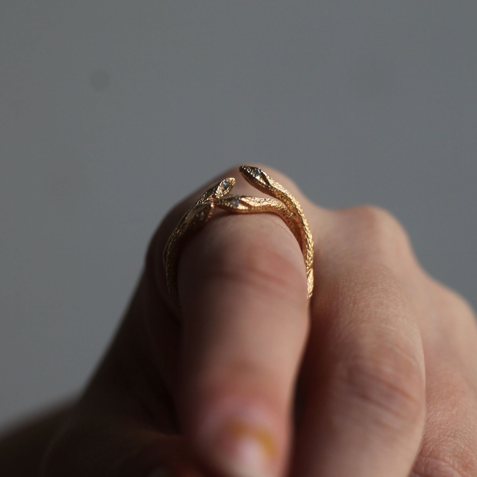 【お取り寄せ注文可能】メデューサ蛇リング(GOLD)