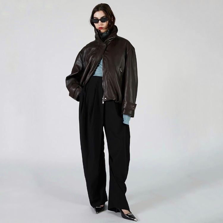 【残り一点】Sheep Leather High Neck Blouson