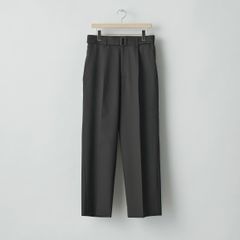 【残りわずか】Belted Wide Trousers(2/72 WOOL GABARDINE)
