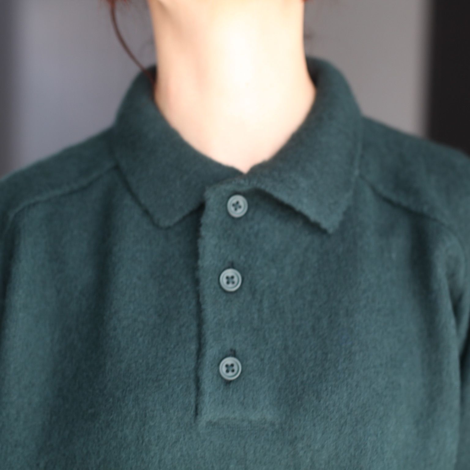 【残り一点】Shaggy Polo Knit