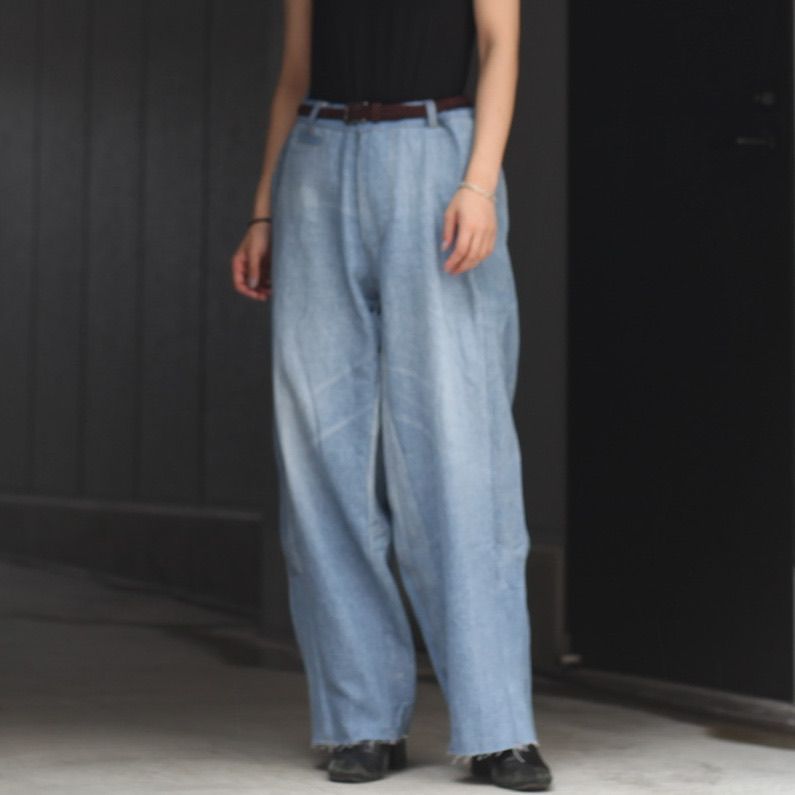 【残り一点】Reconstructed Super Baggy Slacks Denim_3(L)
