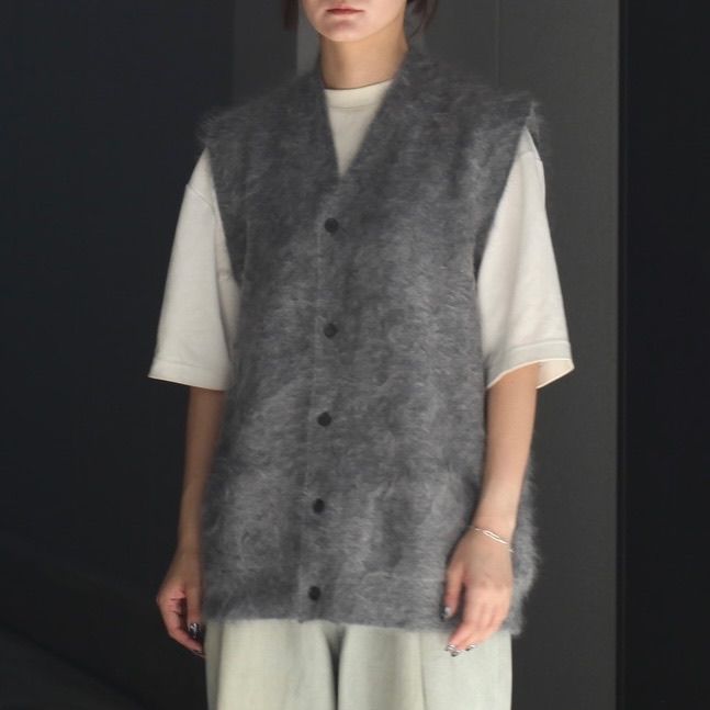 【残り一点】Cashmere Shaggy Knit Vest