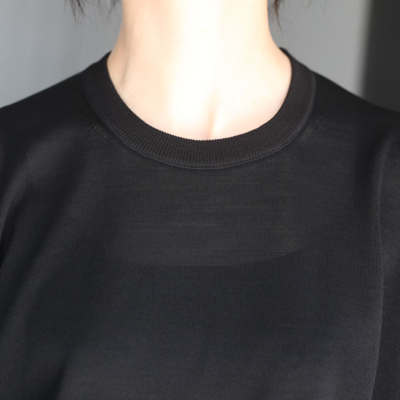 【残り一点】Wool Silk Knit Crew Neck LS