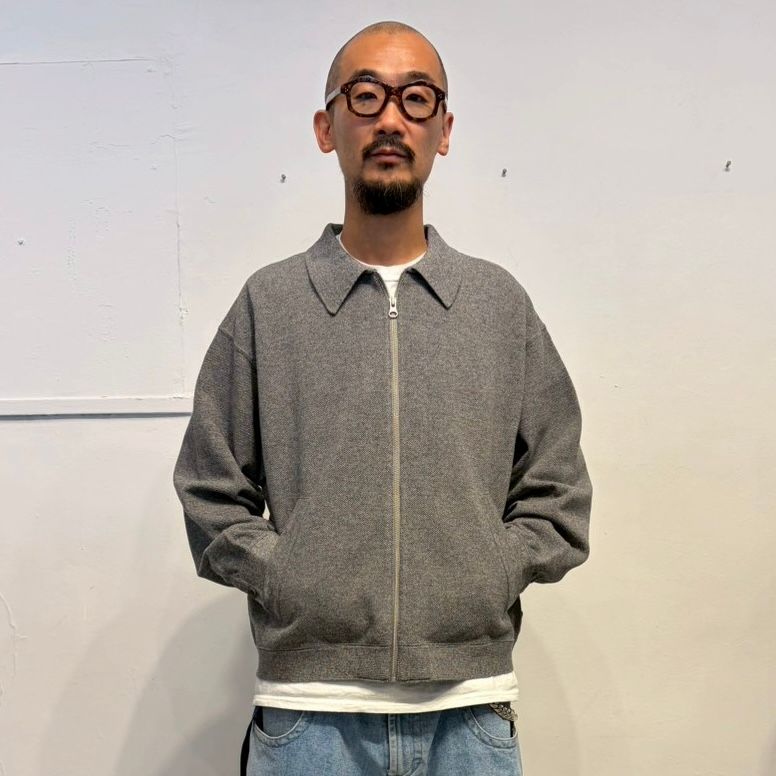 【残り一点】Moss Stitch Zip Blouson