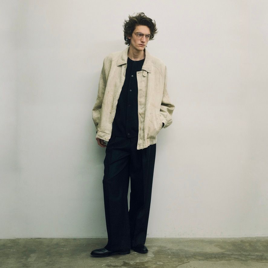 【残りわずか】Wool Flannel Long Wide Trousers