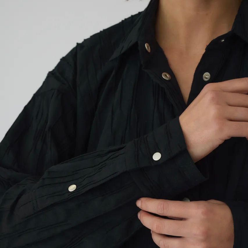 【残り一点】Tuck Pleats Back Volume SH