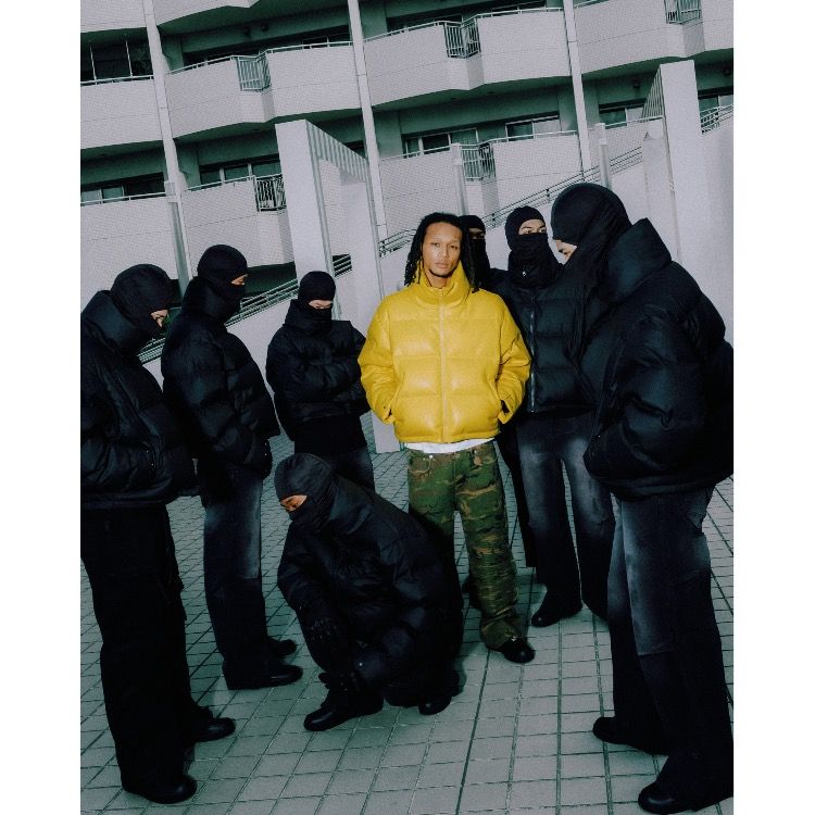 【残り一点】Faux Leather Matte Down Jacket