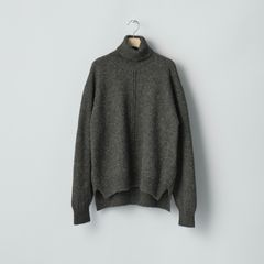 【残りわずか】Wool/Alpaca Knit Loose Turtle Neck PO
