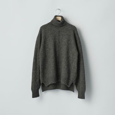 【残りわずか】Wool/Alpaca Knit Loose Turtle Neck PO