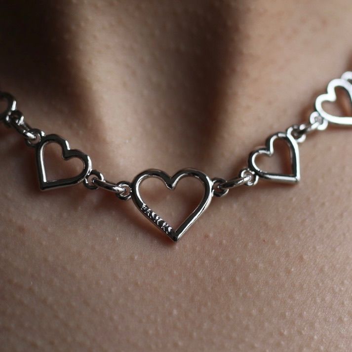 【残り一点】Heart Shaped Necklace(SILVER)