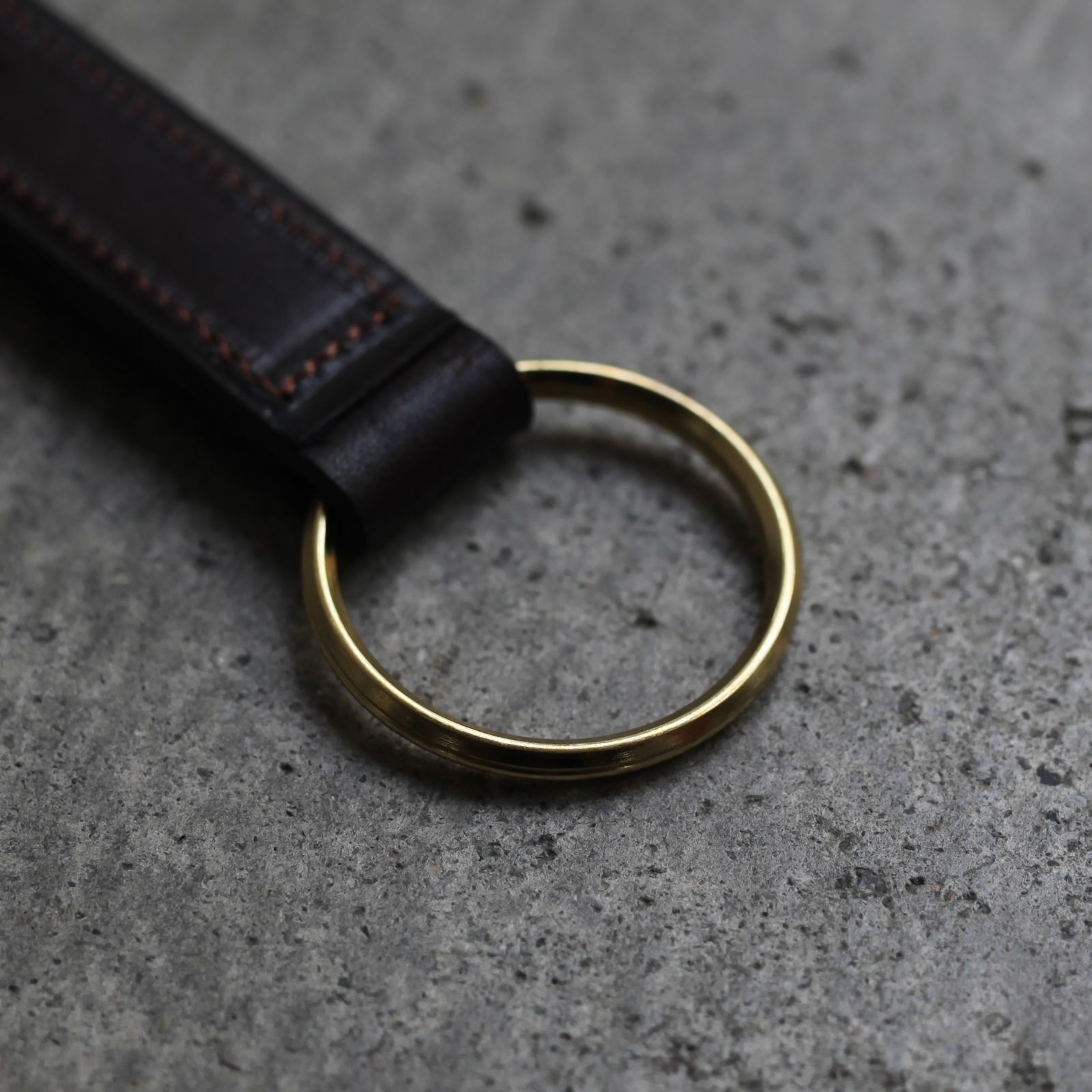 【残りわずか】Brass Bolt Snap Key Fobs(HAVANA)