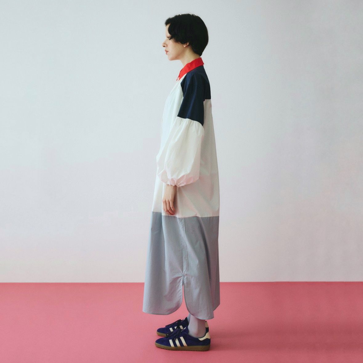 【残り一点】Switching Color Block Dress
