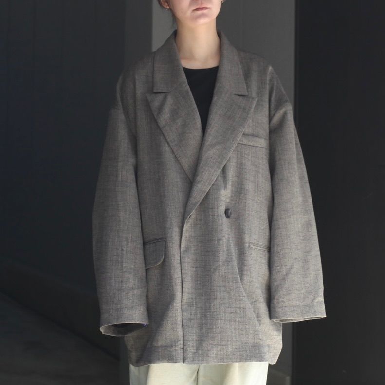 【残り一点】ダブルテーラードジャケット(POLYESTER/RAYON)