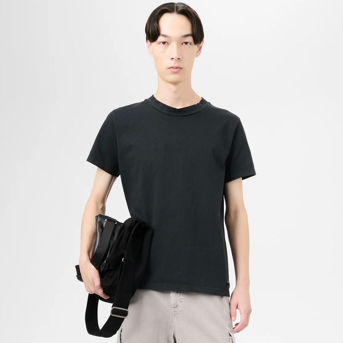 【シワ加工がアクセント】OUR LEGACY BLISS Tシャツ Our Legacy - Brisk Shirt Geo Stripe Ceremonial Viscose