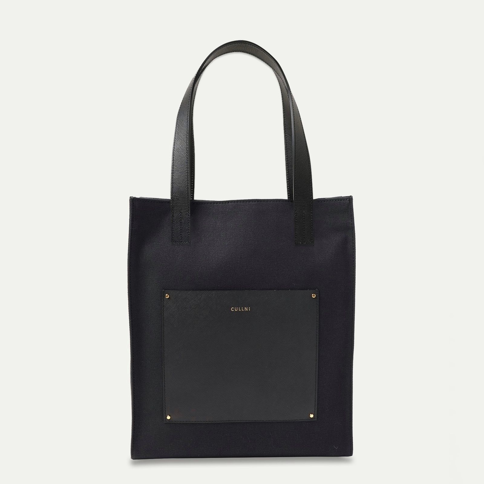 CULLNI - 【残り一点】Leather Pocket Canvas Mini Tote