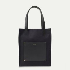 【残り一点】Leather Pocket Canvas Mini Tote