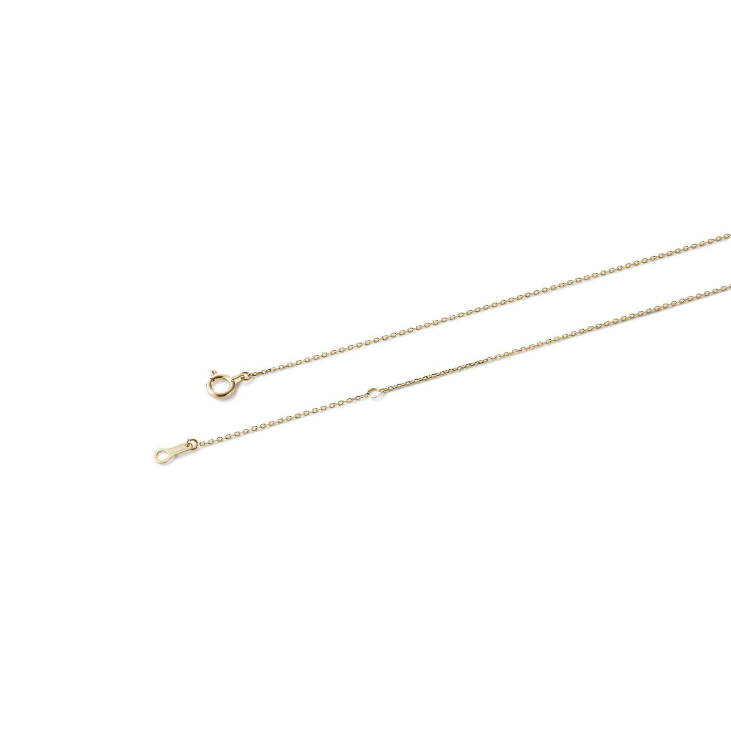 【お取り寄せ注文可能】K10 Square Dia Necklace(GOLD)