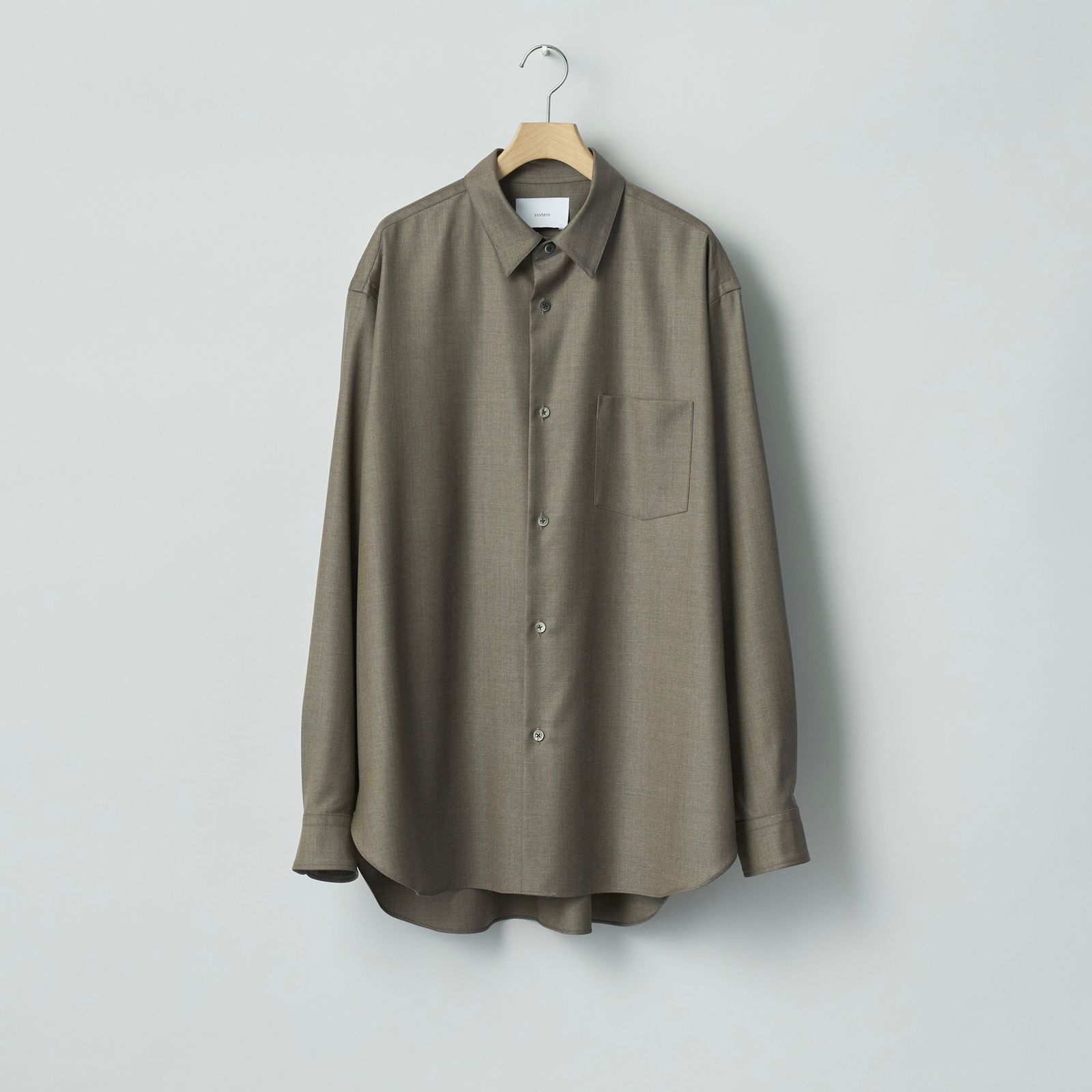 【残り一点】Extra Fine Wool Regular Collar Shirt