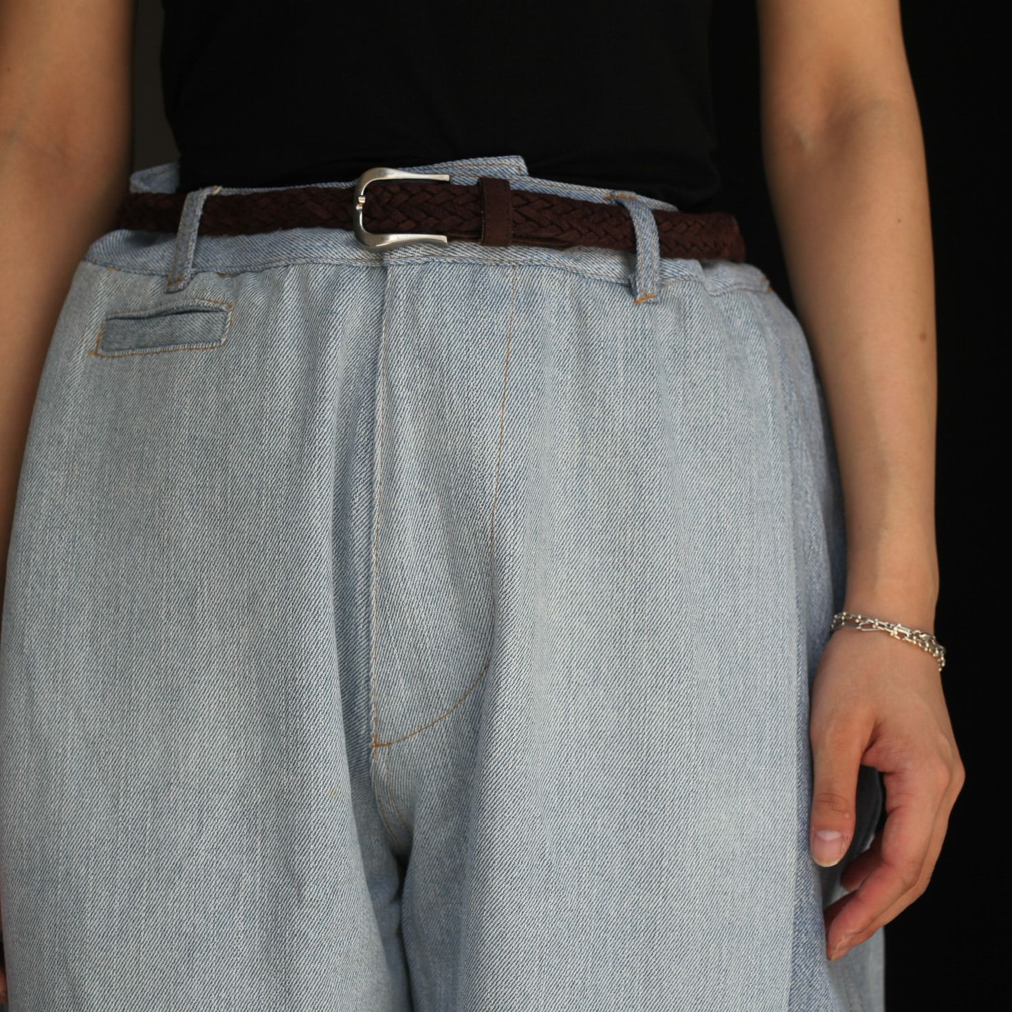 【残り一点】Reconstructed Super Baggy Slacks Denim_3(L)