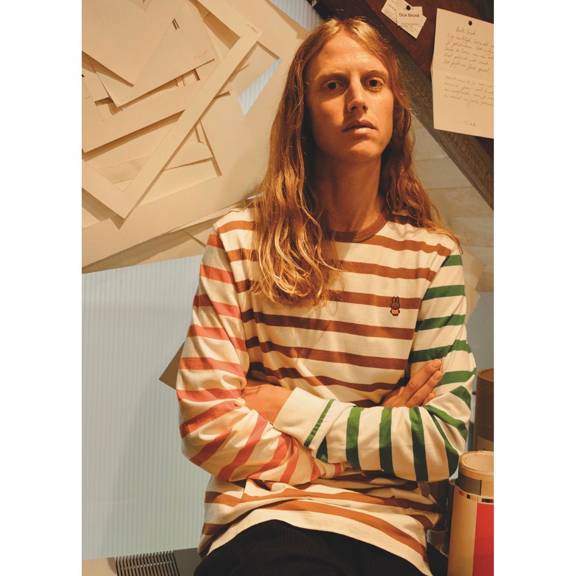 Pop Trading Company - 【残りわずか】Miffy Embroidered Striped