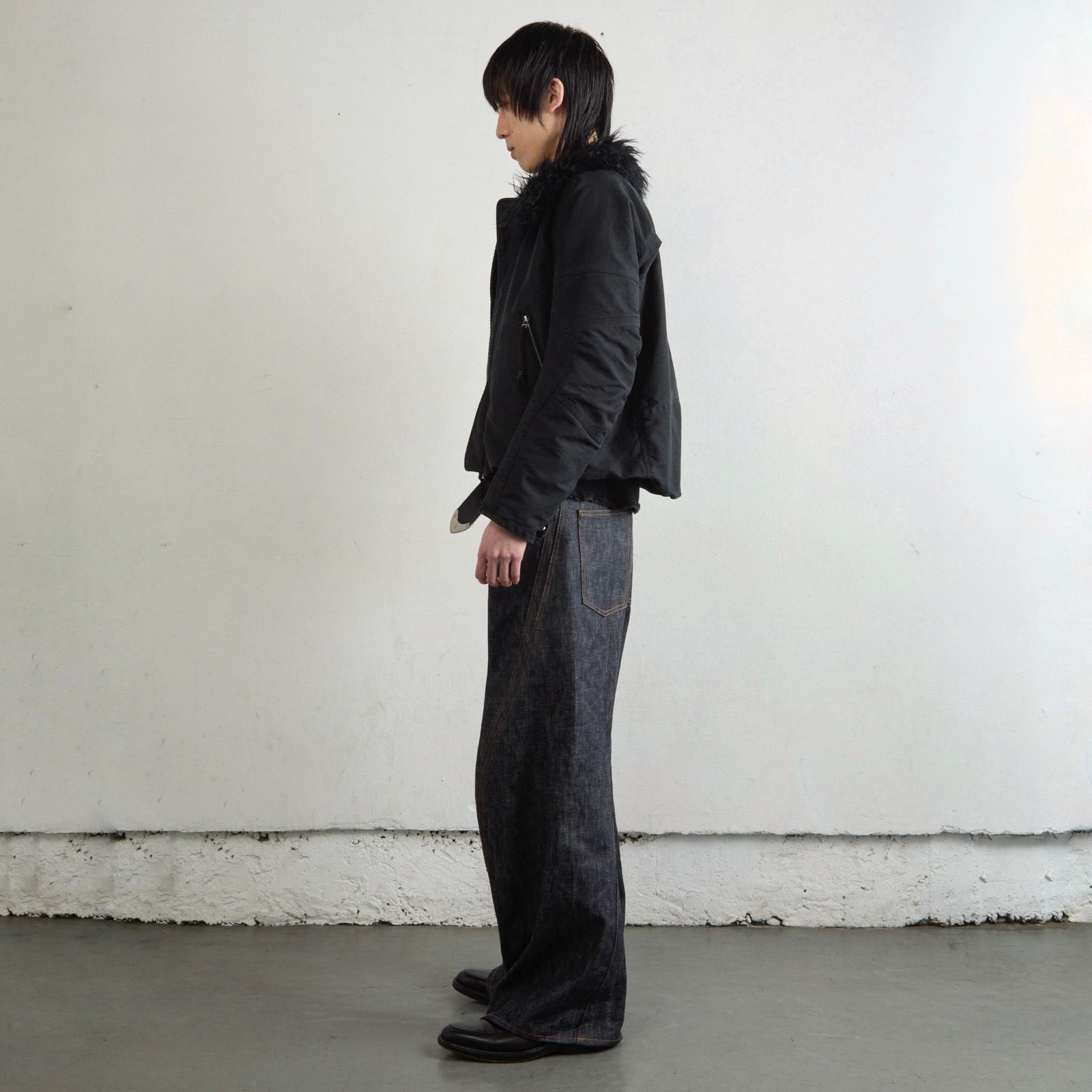【残り一点】Padded Shearing Collar Biker Jacket