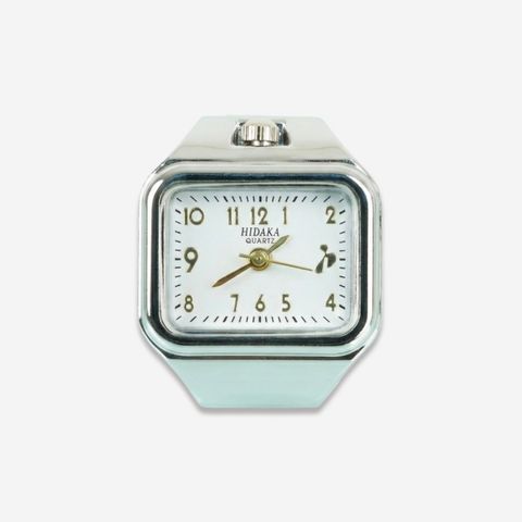 【残り一点】E/W Ring Watch(SILVER×WHITE)