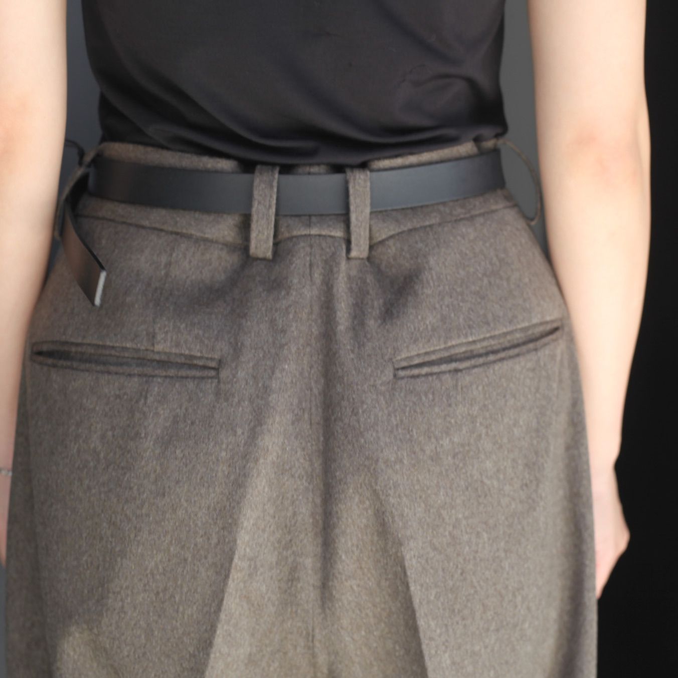 【残り一点】Wool Doeskin Extra Wide Trousers