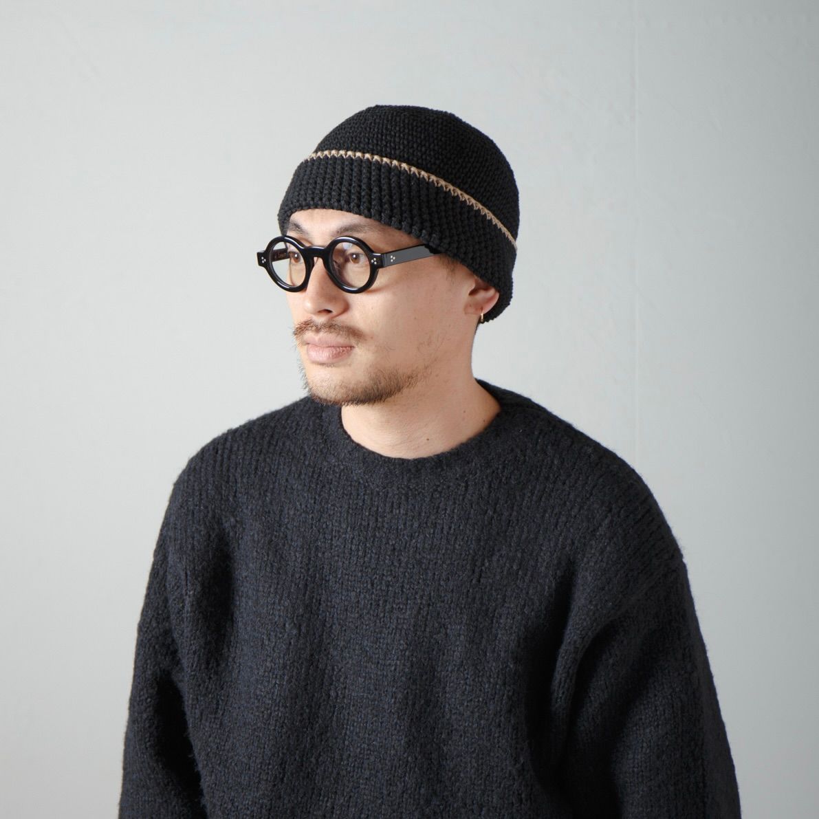 【残り一点】Hand Knit Crusher Cap