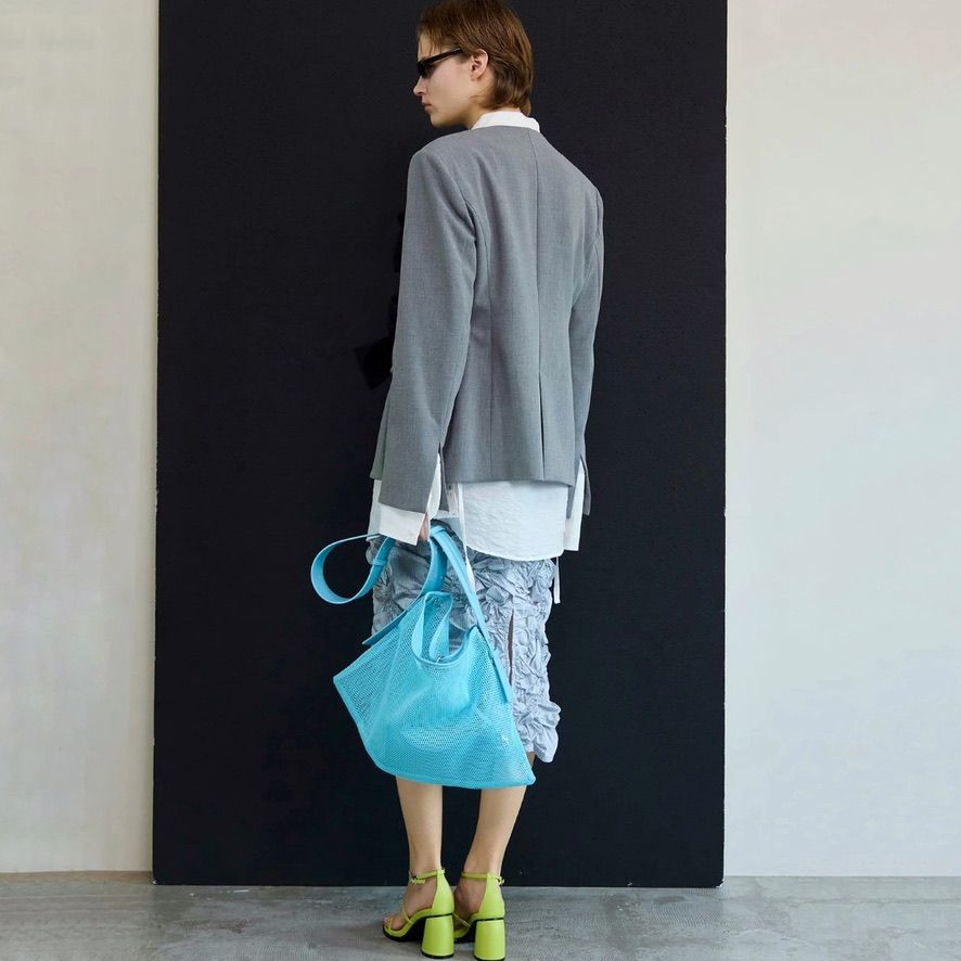 【残り一点】スクエアメッシュトートバッグ