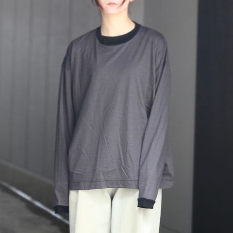 【残り一点】32G Wool Stripe LS Tee
