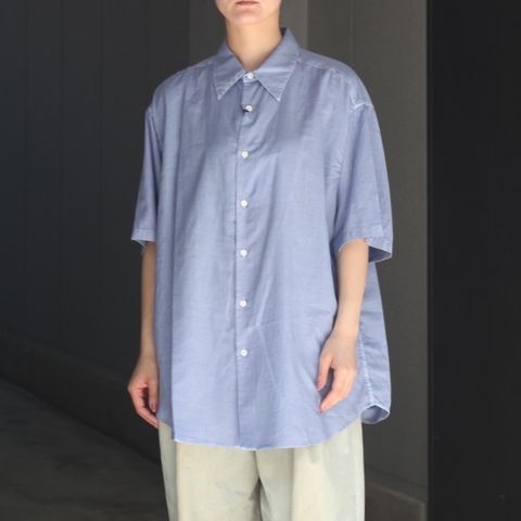 【残り一点】Cotton Silk Garment-Dyed Loosed Shirt