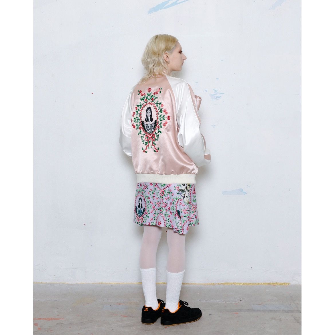 KIDILL - 【残り一点】Bowtie Souvenir Jacket(Rose&Girl Embroidery